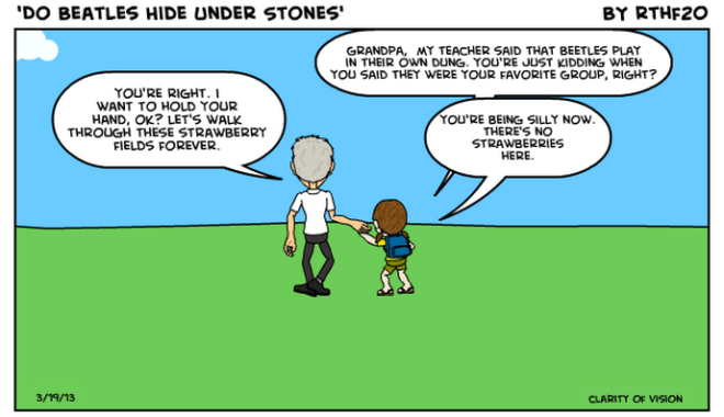 Do Beatles Hide Under Stones?